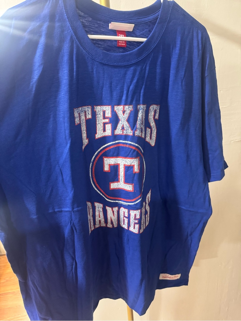Mitchell & Ness Royal Blue Texas Rangers Graphic Tee - Kids